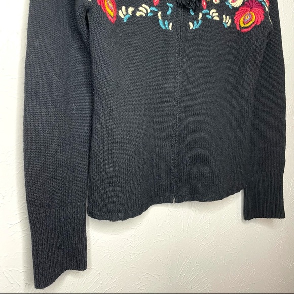 Anthropologie Sleeping on Snow lambs Wool Zip Cardigan - Picture 3 of 10